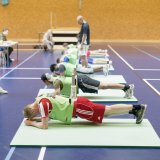 Un test de fitness dans le centre de recrutement de Zurich (archives)